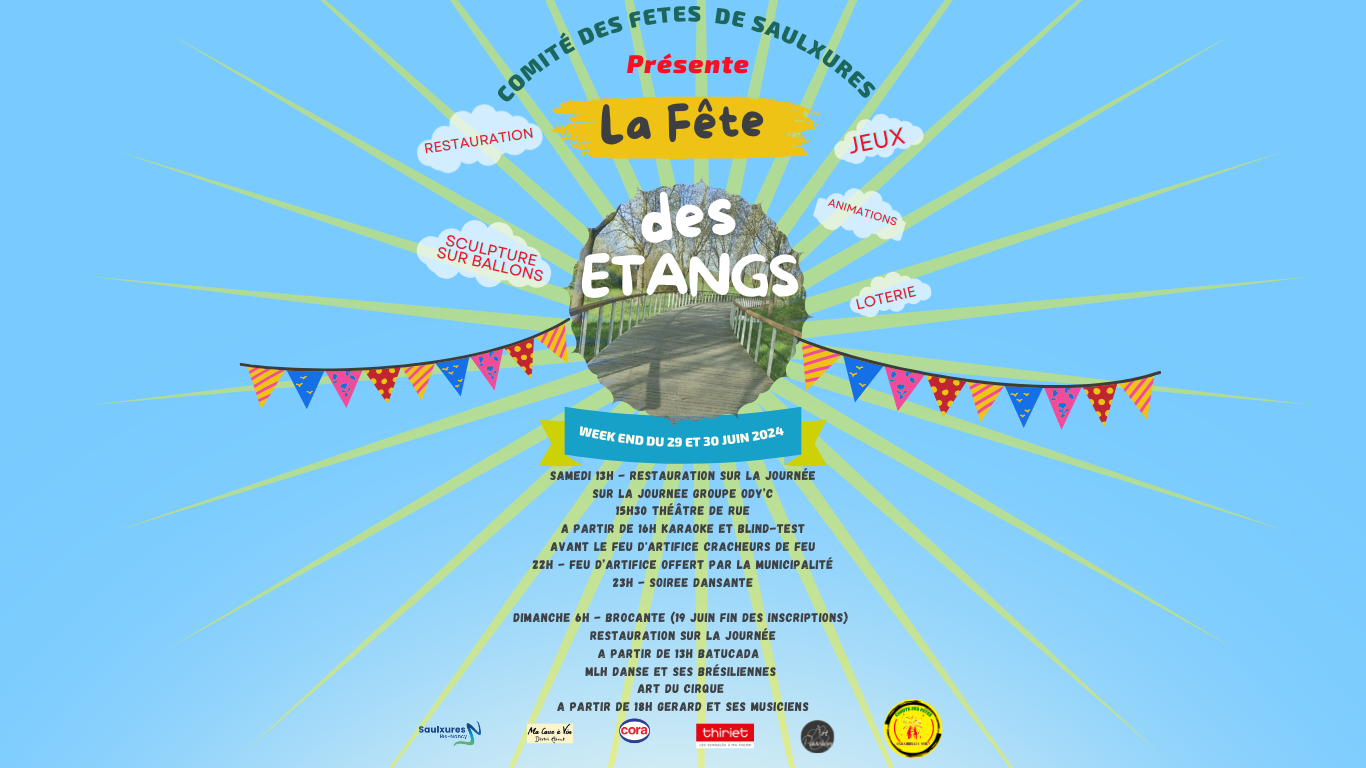 Affiche Fête des Etangs - Juin 2024